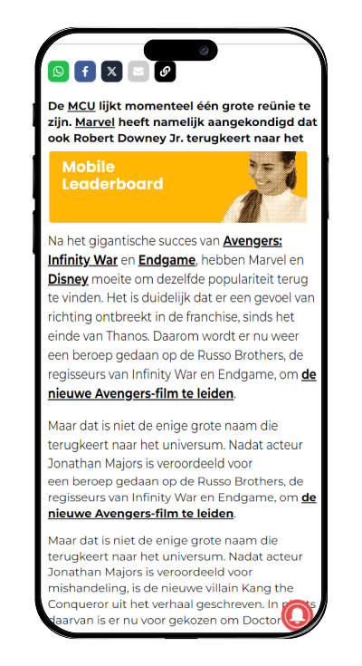 Mobile leaderboard 320x100