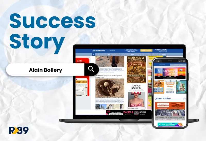 alain bollery success story ad revenue growth